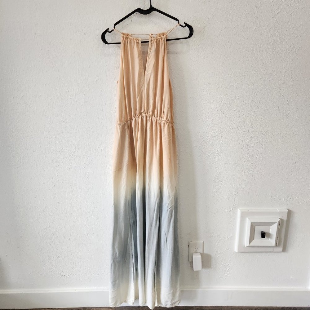 Lulus Maxi Dress Womens Small Peach Blue Ombré Sleeveless